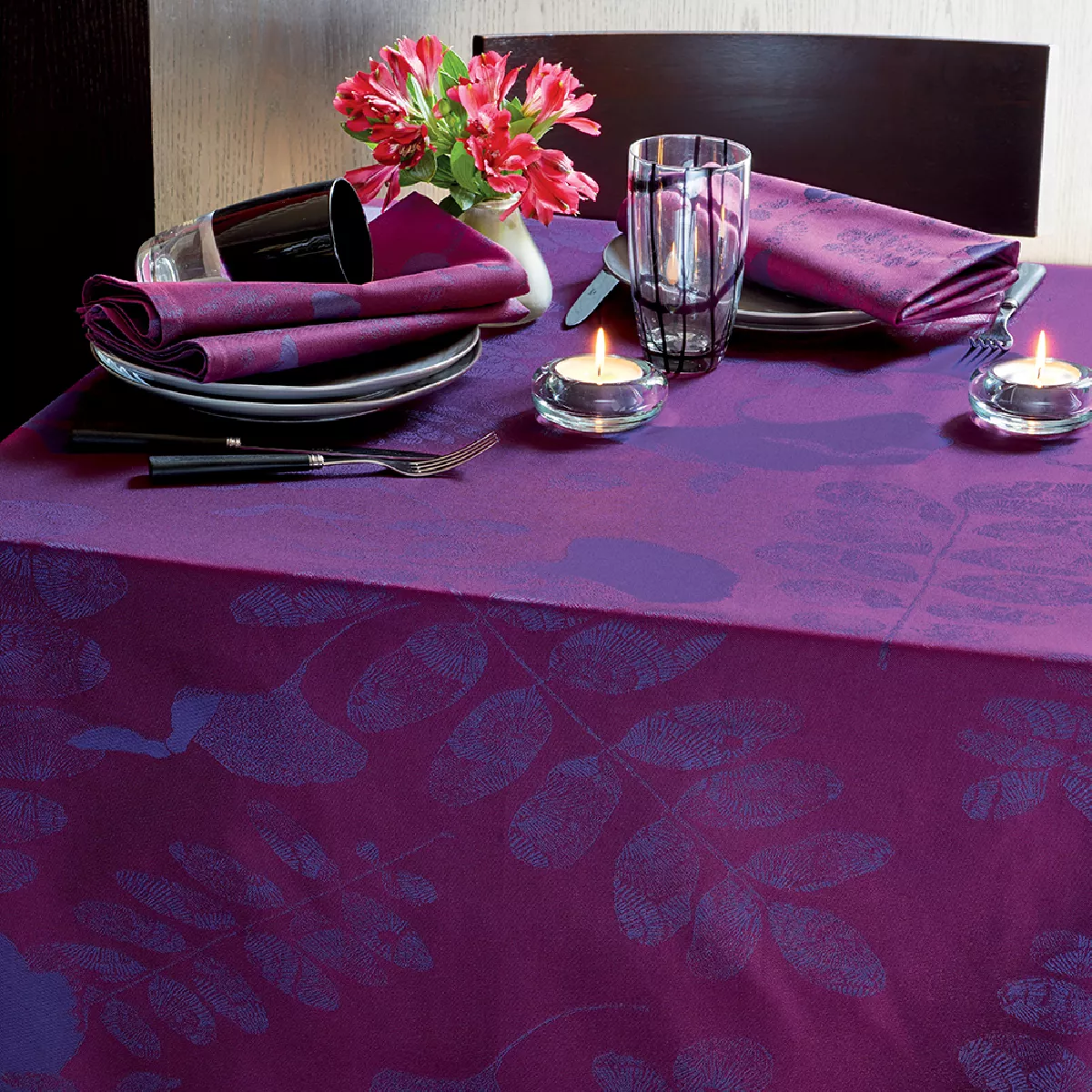 Nappe Française Garnier-Thiebaut Isaphir En Coton Jacquard - Résistante Aux Taches - Neuf étiquettes