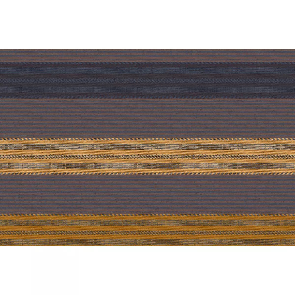 Set pur coton enduit motif jacquard marron brun Mille bambous onyx