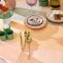 Set pur coton 205 g/m² motif jacquard jaune rose Mille empreintes pastel