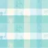 Nappe sur mesure pur coton enduit 220 g/m² motif jacquard beige bleu Mille iris d'eau aqua