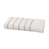 Drap de douche pur coton 580 g/m² tissé teint rayé bordeaux marine Farniente tangerine