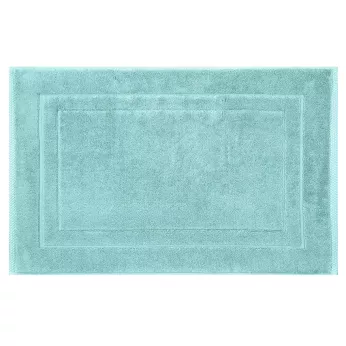 Tapis de bain pur coton 900 g/m² uni bleu Elea curacao