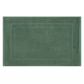 Tapis de bain pur coton 900 g/m² uni vert Elea kaki