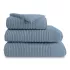 Linge de bain pur coton uni bleu Vitae givre