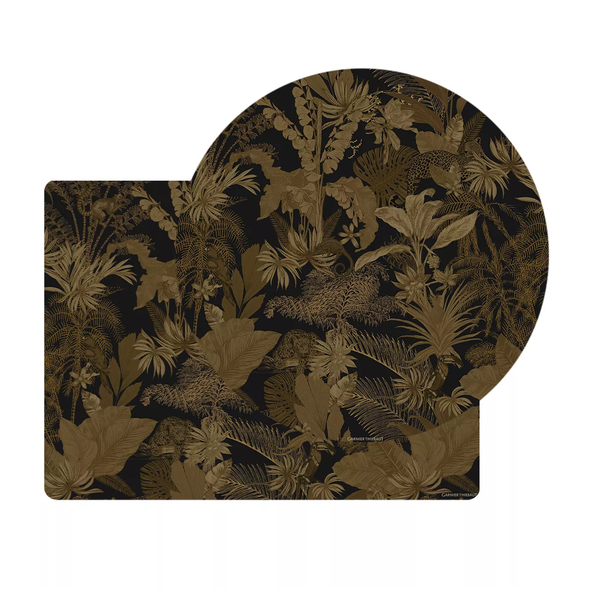 Set vinyle 860 g/m² imprimé brun noir Rainforest black