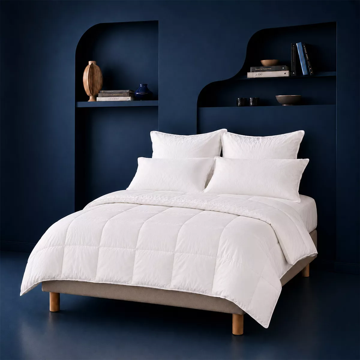 Couette fibres synthétiques 250 g/m² temperee Bien etre modulable temperee