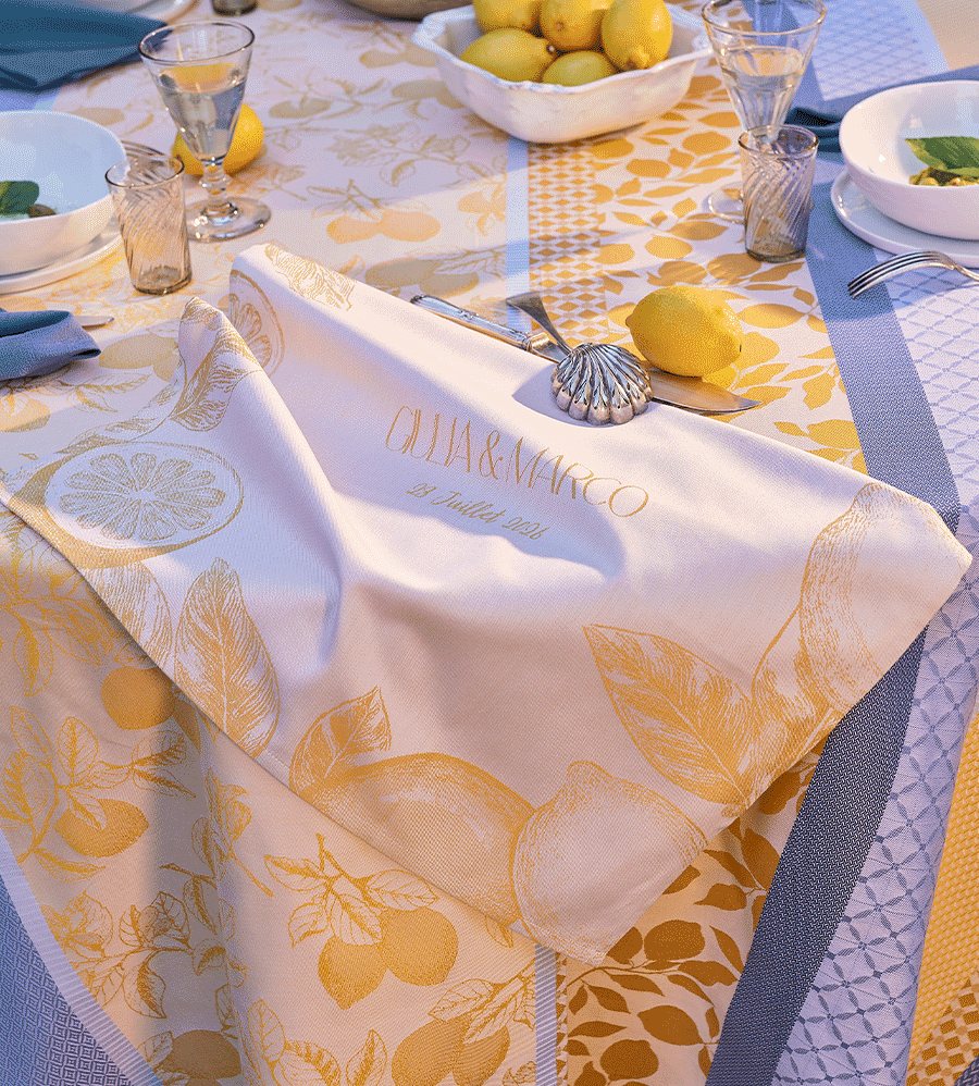 Serviettes de table personnalisées